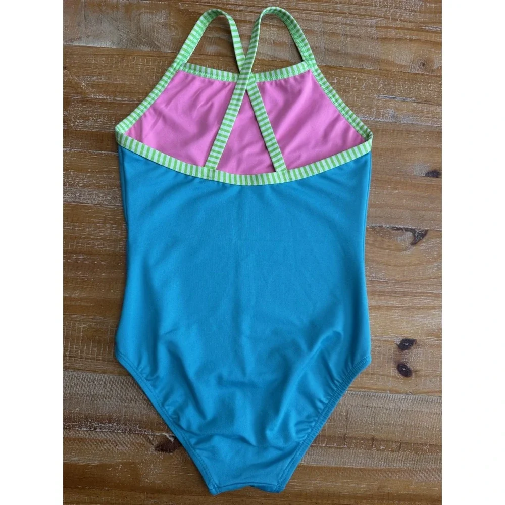 Dolfin Uglies Swimsuit Girl's 14 One Piece Swimwear Stretch Beach‎ Cross back